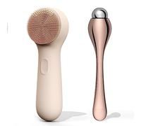 NågraCoola CLIE 2.0 Detergente viso in silicone, spazzola per la pulizia del viso, ricaricabile, impermeabile per pulizia profonda, esfoliante, massaggio, con rullo per occhi, per donne e