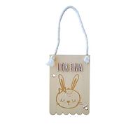nagu® Banderina in Legno con Animali 10x15 cm | Include Lettere Adesive per Nomi Personalizzati | Ghirlanda Cameretta Neonato Bambino o Bambina | Idea Regalo Nascita Personalizzata