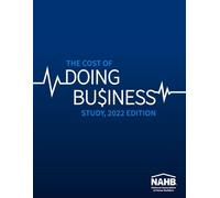 Nahb Business Management & Informat The Cost of Doing Business Study (Tascabile)