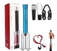 NaHibu Wino On The Go Wine Opening Set,Wine Bottle Opening Set,Wine Bottle Opener Air Pressure Pump,Easy Cork Remover Corkscrew, Corkscrew Wine Opener Cork Pops Wine Opener Gifts To Wine Lovers