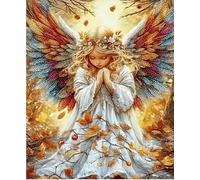 NAHUIGOOD 11CT Contato Cross Stitch Kit DIY Completo Ricamo,Piccolo angelo 11CT40x50cm,punto croce punto croce kit da ricamare kit punto croce prestampato kit punto croce