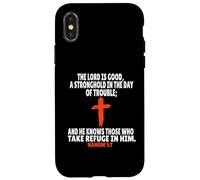 Nahum 1:7 Versetti della Bibbia Scrittura Custodia per iPhone X/XS