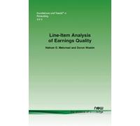 Nahum D. Melumad Doron Nissam Line-item Analysis of Earnings Quality (Tascabile)