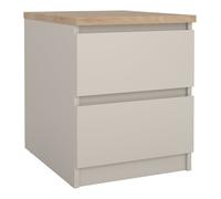 NAIA Comodino 2 Cassetti Cashmere e Jackson hickory Mobile KIT (40,4x40x49,5cm)