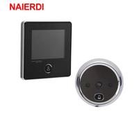 NAIERDI 2.8 "Schermo LCD Elettronico del Visore Del Portello Campana Notturna di IR Della Macchina Fotografica di Peephole Foto di Registrazione Macchina Fotografica Digitale Smart Viewer