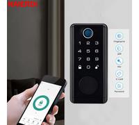 NAIERDI Smart Door Lock Tuya Fingerprint Keyless Entry Door Lock antifurto Security Digital Electronic Locks Hardware della porta Fingerprint Design