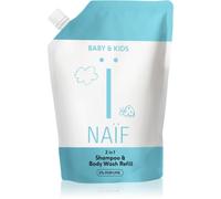 Naif Baby & Kids 2-in-1 gel e shampoo detergente per bambini senza profumazione Reffil 500 ml