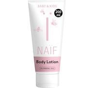 Naïf - Lozione corpo nutriente per neonati e bambini - Crema per neonati per pelli sensibili - Senza oli minerali - Con ingredienti naturali - Si assorbe rapidamente - Vegano - 200 ml