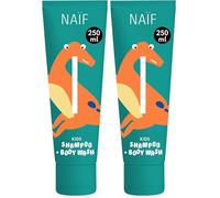 Naïf - Shampoo e Docciaschiuma 2 in 1 per Bambini - Deterge rapidamente - Formula delicata - 0% SLES - Dermatologicamente testato - Di origine naturale (Confezione da 2)