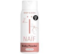 Naïf - Talco per bambini - 100% naturale a base di riso - Adatto ai neonati - 0% profumo - Dermatologicamente testato - Di origine naturale-80 g