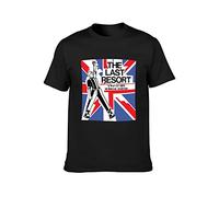 NAIFEN The Last Resort Punk Unisex 100% Cotton Short-Sleeve T-Shirts Black L