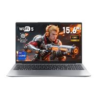 NAIKLULU 15.6 Pollici PC Gaming Portatile Processor i3 1025G1(1.2 a 3.4Ghz), RAM 16GB SSD 1TB Computer Portatile Laptop Gaming, TF Card/6000Mah/Tastiera Completa Retroilluminata/RJ45/Type-C