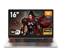 NAIKLULU 16 pollici Gaming PC Portatile 2025, R-7 5825U Processore (2,0 a 4,5 Ghz) Laptop, 32GB RAM 1TB SSD Computer Portatile, Tastiera Retroilluminata/Sblocco con Impronte Digitali/Tipo-C
