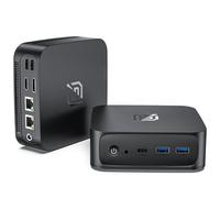 NAIKLULU Mini PC N95 (da 1,0 a 3,4 GHz) Win 11 Pro 16 GB RAM 512 GB SSD, Mini PC Micro Desktop Computer, Supporta schermi 4K, Tipo-C/USB 3.2/RJ45(Gigabit Ethernet)