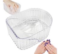 Nail ammollo Ciotola A Mano Manicure Immergere Contenitore Separato Gel Unghie Rimozione Arte Intestino Punte Per La Lavorazione Di Lucidatura (rosso Rosa E Nero
