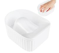 Nail ammollo Ciotola A Mano Manicure Immergere Contenitore Separato Gel Unghie Rimozione Arte Intestino Punte Per La Lavorazione Di Lucidatura (rosso Rosa E Nero