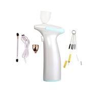 Nail Art Foundation Make Up Airbrush Compressor Kit Modello Vernice Tatuaggio Minerale Cassaforte Safe Travel Beauty Cura Black Ice Brush Pompa Air Soffiaggio comodo(Part B Blue)