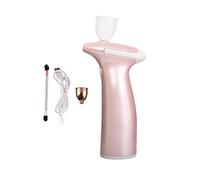 Nail Art Foundation Make Up Airbrush Compressor Kit Modello Vernice Tatuaggio Minerale Cassaforte Safe Travel Beauty Cura Black Ice Brush Pompa Air Soffiaggio comodo(Part A Pink)