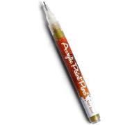 Nail Art Painting Pen Quick Dry Acrylic Paint Graffiti Pen 1mm Tip DIY Nail Beauty Tool,Nail Dotting Painting Drawing Pens, DIY Nails at Home Any Time (Gold)