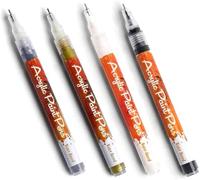 Nail Art Painting Pen Quick Dry Acrylic Paint Graffiti Pen 1mm Tip DIY Nail Beauty Tool,Nail Dotting Painting Drawing Pens, DIY Nails at Home Any Time (4pcs)