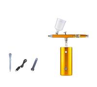 Nail art pistola a spruzzo gradiente vernice spray aerografo pennarello macchia colore torta colorazione verniciatura a pittura di bellezza for unghie Controllo Preciso(Golden set (0.3 nib))