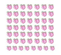 nail art resina frutta fascino realistico per unghie 50pcs decorazioni Kawaii ciliegio fragola limoni anguria uva pesca accessori fai da te creativi miele pesca