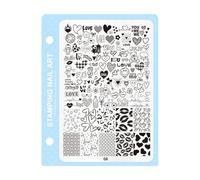 Nail Art Stamp Professional Salon Stamping Plate 10 Modelli Stencil per Design Rapido Cambiamento Attrezzature Salone
