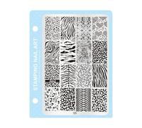 Nail Art Stamp Professional Salon Stamping Plate 10 Modelli Stencil per Design Rapido Cambiamento Attrezzature Salone