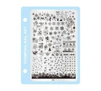 Nail Art Stamp Professional Salon Stamping Plate 10 Modelli Stencil per Design Rapido Cambiamento Attrezzature Salone