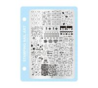 Nail Art Stamp Professional Salon Stamping Plate 10 Modelli Stencil per Design Rapido Cambiamento Attrezzature Salone