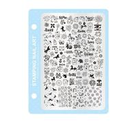 Nail Art Stamp Professional Salon Stamping Plate 10 Modelli Stencil per Design Rapido Cambiamento Attrezzature Salone