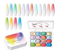 Nail Artss Patting Gel - 16 Colors High Saturation Gradient | Smooth Blending Formula, UV Stamping & Ombres Effects, Long-Lasting Salon Quality, for Home DIY & Professional Use