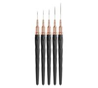 Nail Artt Liner - 7/9/11/15/25 mm sottile linea di unghie | Spazzola sottile per unghie finte | Gel UV Polacco pittura unghie | Strumenti di design per linee lunghe, dettagli sottili, per la