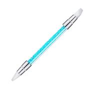 Nail Brushes - nail-artt Brushes | Manicure Tools | Nails Gel Pen | Acrylic Rhinestone Handle Silicone Manicures Brush | duall Head Carving Drawing Dotting Tool For Carving, Shaping 3D Effect
