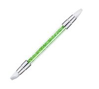 Nail Brushes - Nail- Brushes | Manicure Tools | Nails Gel Pen | Acrylic Rhinestone Handle Silicone Manicures Brush | Head Carving Drawing Dotting Tool For Carving, Shaping 3D Effect