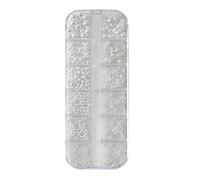Nail Charm - Design per Unghie con Perle Eleganti - Accessori Manicure Duratura per Viaggi, Lavoro, Casa e Attività Esternhe - Ideale per Fidanzata, Moglie, Amiche o Sorelle