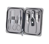 Nail Clipper Set Portable Nail Clipper Set, 7 Pieces Pedicure Grooming Kit for Men Women, Sharp Finger&Toe Nail Tool, Personal Care Manicure Kit with Leather