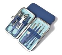 Nail Clippers Set Dead Skin Pliers Nail Cutting Nail Groove Manicure Tool Nail Tip Clipper,10 PCS Blue,A (10 PCS Blue A)