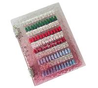 Nail Color Book, Acrylic Polish Display Binder, Magnetic Tip Organizer, Sample Preview Stand, Practice Holder for Salon, Shelf, Art Demonstration, 11.81x9.84x2.36 Inches