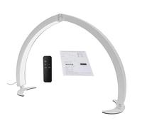 Nail Desk Lamp - Curved Crescent Art Light, Dimmable Illumination Device, Professional Acrylic Gel Work Lamp, Flexible Stand Table Light | Compact Manicurist Equipment For Indoor Study Dorm Vanity Set
