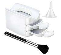 Nail Dip Container, Powder Tray Holder, With Double Layer Design and Glitter Saver Function, Manicure Tool for Hand Care, Nail Tech Must Haves, Base Brush Funnel Included