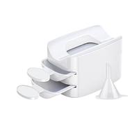 Nail Dip Powder Tray - Double Layer Powder Glitter Saver Container | Dip Nail Tools Rhinestones Gems Decorations Recycling Storage Box, Manicure Funnel System For Dust Sequins Beads