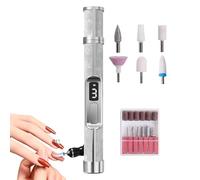 Nail Drill, 3 Speeds Fingernail Polishing File for Manicure Pedicure, Portable Rechargeable Foot Callus Remover with Compact Design, for Women Girls Men Toenail Thick Nails Salon Beginners Travel