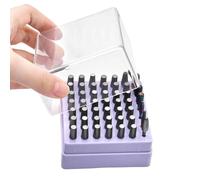 Nail Drill Bit Box - Organizer Display Case | Dust-Proof Container with 49 Holes, Storage for Nail Bits, Portable Holder with Transparent Lid, Professional Tools Set for Salon or Home Use