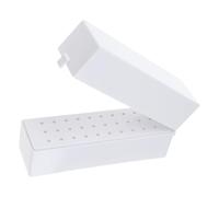 Nail Drill Bit Organizer Stand Manicure Strumento 30/48 Fori Art Drill Storage Box Rettifica Polacco Testa Bit Holder Unghie Rettifica
