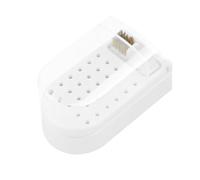 Nail Drill Bits Cleaner Brush Case, 30-Hole Storage Organizer Stand, Anti-Splash Design with Non-Slip Base, Sturdy Acrylic Holder, Designed with Silicone Non-Slip Pads, 4.33x2.36x2.52in