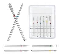 Nail Drill Bits Set - Manicure Polishing Grinder Stainless Steel Shanks