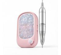 Nail Drill File for Beginners, Compact Electric Nail Files Portable Nail Drill Machine Manicure Pedicure Set for Acrylics Nails and Gel Nails(Pink)