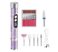 Nail Drill Professional | 13,1x2,3x2,3 Cm, Display Digitale Ad Alta Velocità Ricaricabile | Macchina Per Trapano Per Unghie | Per Il Salone Domestico, Viaggio, Unghia Del Piede, Unghia, Modellatura, L