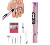 Nail Drill Professional - 13.1x2.3x2.3cm High Speed Digital Display Rechargeable | Effortless Cordless Nail Drill Machine,for Home Salon Travel Outdoor Women Men Beginners Manicure Pedicure